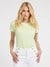 Green Cotton Blend Solid Round Neck T-Shirt