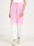 Pink-White Polyester Blend Printed Jogger Pant