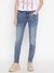 Blue Solid Skinny Fit Jeans