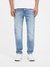 Blue Washed Mid-Rise Jeans