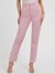 Pink Solid High-Rise Regular Fit Jeans