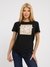 Black Cotton Printed Round Neck T-Shirt