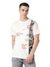 White Printed Round Neck Short Sleeves T-Shirt