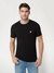 Guess Men's Black Solid Round Neck Short Sleeves T-Shirt