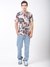 Multi-Color Printed Round Neck Short Sleeves T-shirt