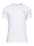 White Solid Crew Neck Caleb Hero T-Shirt