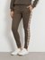 Brown Cotton Blend Solid Regular Fit Trackpant