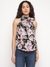 Black Floral Halter Neck Katia Top