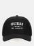 Men Black Solid Polyester Baseball Cap