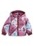 Pink Printed Hooded Neck Puffer Jacket