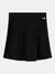 Black Solid A-Line Skirt