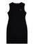 Black Round Neck Sleeveless Solid Bodycon Dress