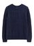 Blue Round Neck Full Sleeves Solid Sweater