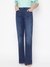 Dark Blue Solid Skinny Bootcut Jeans