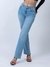 Blue Washed Mid-Rise Full Length Jeans