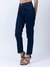 Blue Solid Mid-Rise Full Length Jeans