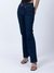 Blue Solid Mid-Rise Full Length Jeans