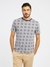 Multi Cotton Blend Printed Round Neck T-Shirt