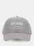 Men Grey Solid Polyester Baseball Cap