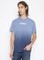 Guess Men's Blue Dyed Crew Neck Short Sleeves T-Shirt