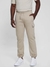 Pasadena Stone Solid Mid Rise Keid Cuffed Cargo Pant
