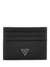 Guess Men Black Leather Solid Firenze Card Case with