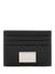 Guess Men Black Leather Solid Milano Card Case with