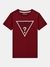 Maroon Round Neck Short Sleeves Printed T-Shirt