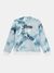 Blue Round Neck Full Sleeves Tie-Dye Sweatshirt