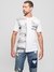 Guess Salt White Round Neck Printed T-Shirt