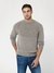 Guess Walnut Shell Crew Neck Self Design Sweater