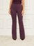 Guess Women Wine Solid Bootcut High-Rise Flat Front Formal Trousers