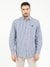 Guess Small Indigo Collar Neck Stripes Shirt