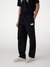 Guess Men's Black Solid Mid-Rise Straight Leg Trousers