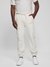 Guess Men's White Solid Mid-Rise Tapered Leg Track Pants