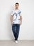 Multi Pure Cotton Printed Round Neck T-Shirt