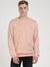 Peach Pure Cotton Printed Round Neck Sweatshirt