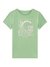 Green Cotton Floral Girls T-Shirt