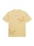 Yellow Round Neck Short Sleeves Embroidered T-Shirt
