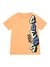 Orange Cotton Typography Boys T-Shirt