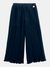 Blue Solid Pleated Palazzo Pants