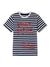 Multi Round Neck Short Sleeves Striped T-Shirt