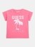 Pink Round Neck Short Sleeves Printed T-Shirt
