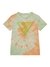 Green Round Neck Short Sleeves Dyed T-Shirt