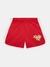 Red Embroidered Shorts