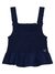 Navy Shoulder Strap Sleeveless Solid Smocked Tank Top