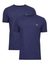 Blue Solid Round Neck Pack Of 2 T-Shirt