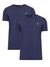 Blue Solid Round Neck Pack Of 2 T-Shirt