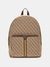 Milano Compact Beige Self Design Backpack