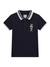 Smart Blue Pure Cotton Solid Polo T-Shirt
